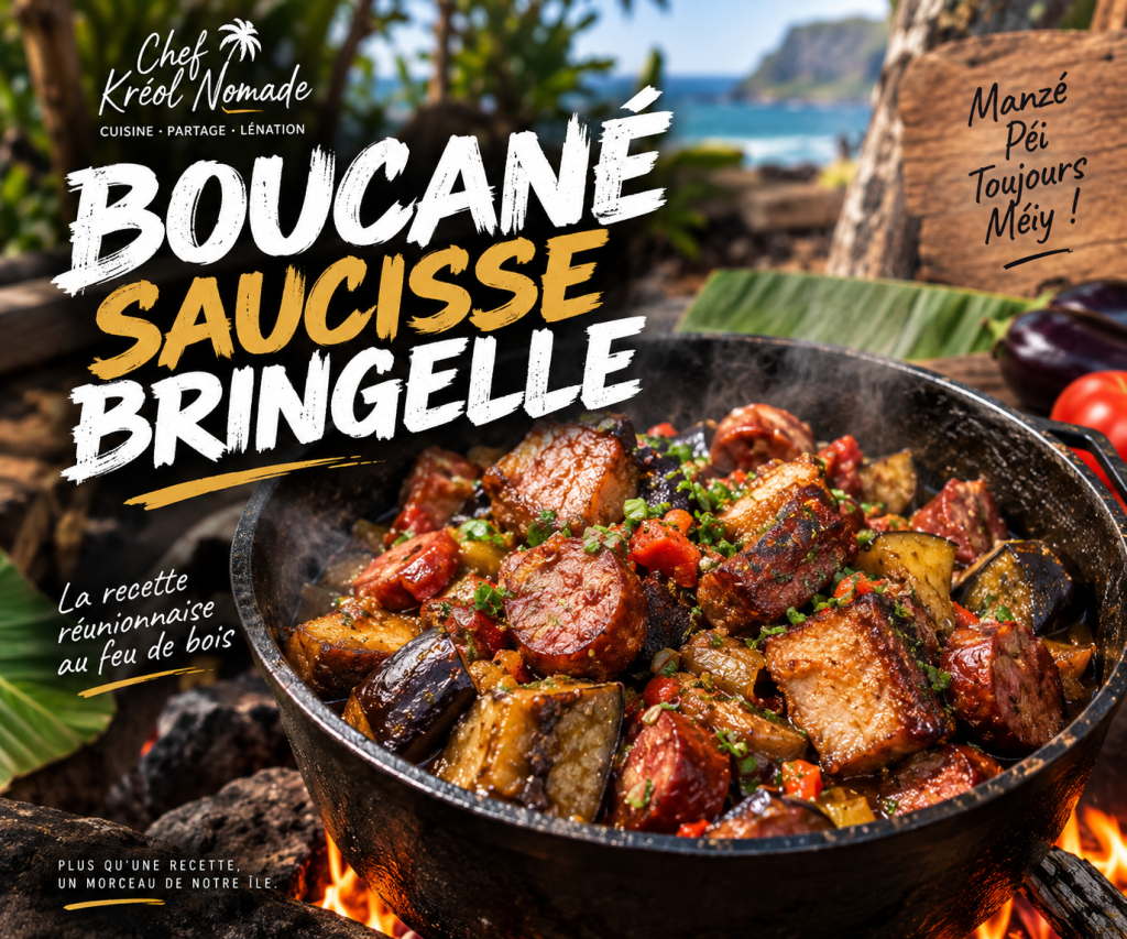 Lire la suite à propos de l’article Boucané saucisse bringelle : la recette réunionnaise au feu de bois